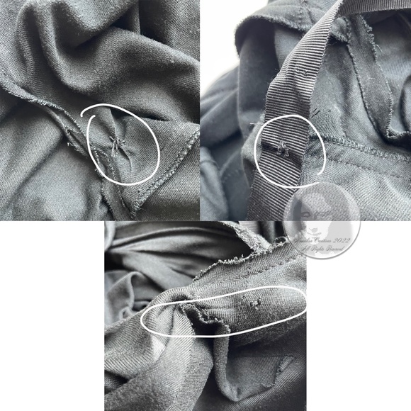 Nina Ricci Dress Mini LBD Little Black Dress Asymmetric Ruffles Size 34 Italy - Picture 9 of 9